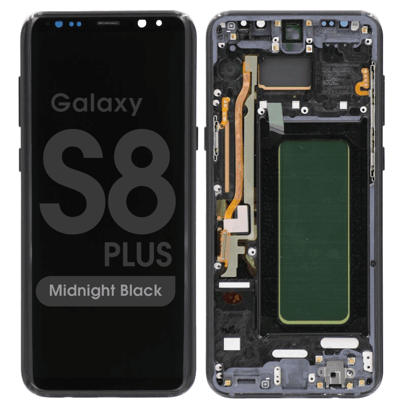 Aftermarket - OLED Screen and Digitizer Assembly w/ Frame for Samsung Galaxy S8 Plus (G955) (Midnight Black)
