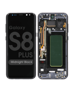 Aftermarket - OLED Screen and Digitizer Assembly w/ Frame for Samsung Galaxy S8 Plus (G955) (Midnight Black)