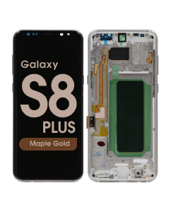 Aftermarket - OLED Screen and Digitizer Assembly w/ Frame for Samsung Galaxy S8 Plus (G955) (Maple Gold)