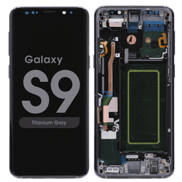 Refurbished - OLED Screen and Digitizer Assembly w/ Frame for Samsung Galaxy S9 (G960) (Titanium Gray)