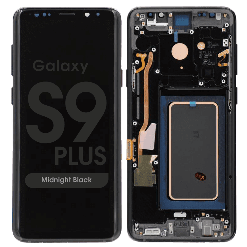 Aftermarket - OLED Screen and Digitizer Assembly w/ Frame for Samsung Galaxy S9 Plus (G965) (Midnight Black)