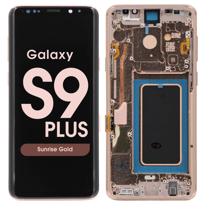 Aftermarket - OLED Screen and Digitizer Assembly w/ Frame for Samsung Galaxy S9 Plus (G965) (Sunrise Gold)