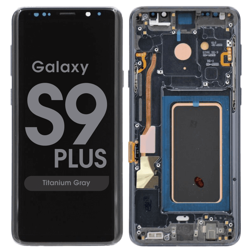 Aftermarket - OLED Screen and Digitizer Assembly w/ Frame for Samsung Galaxy S9 Plus (G965) (Titanium Gray)