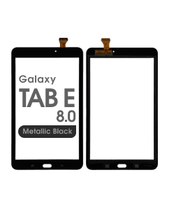 Glass and Digitizer Touch Panel for Samsung Galaxy Tab E 8.0 (T377) (Metallic Black)