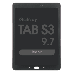 Refurbished - LCD Screen and Digitizer Assembly for Samsung Galaxy Tab S3 9.7 (T820 / T825 / T827) (No Frame) (Black)