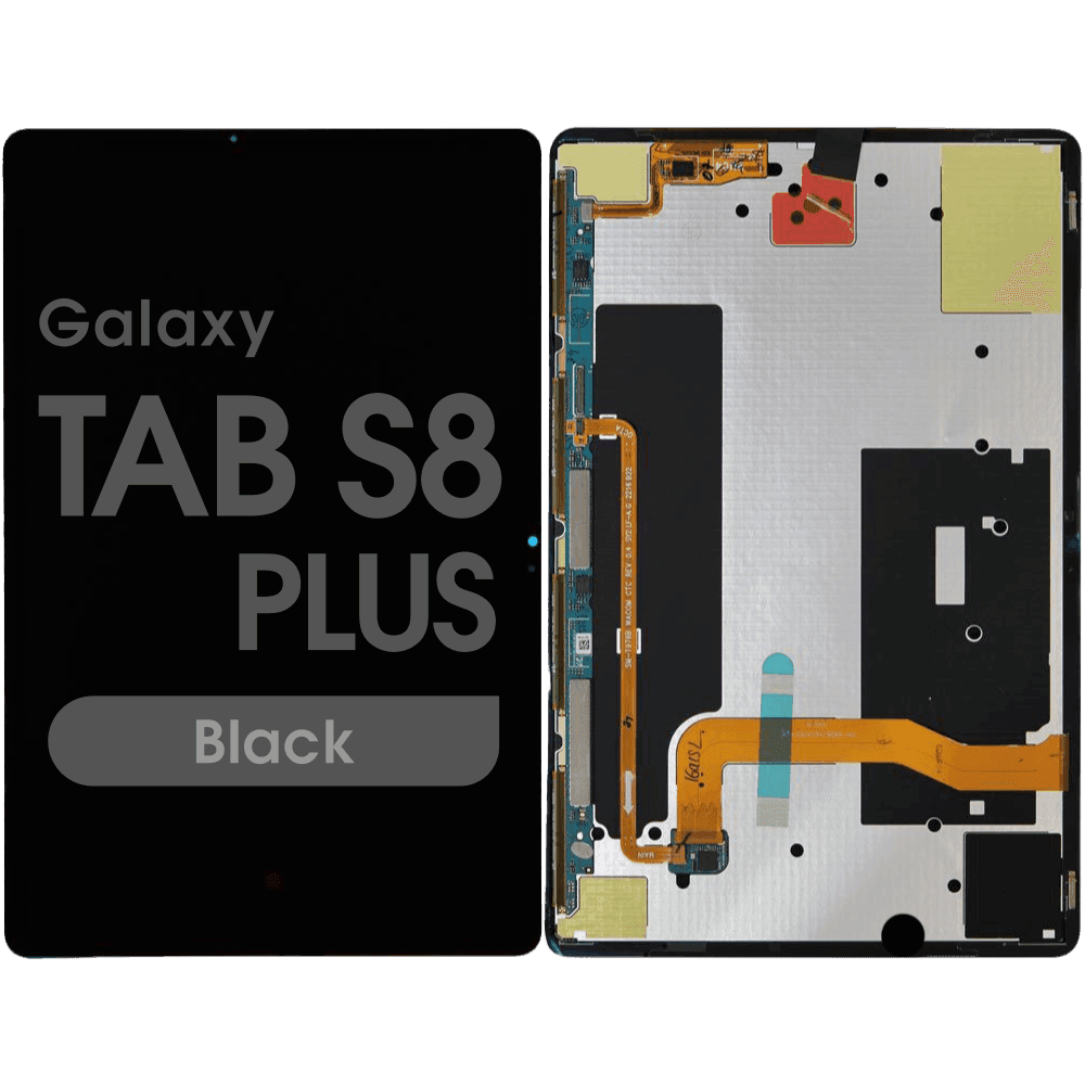 Refurbished - OLED Screen and Digitizer Assembly for Samsung Galaxy Tab S8 Plus (X800 / X806 - 2022) (No Frame) (Black)