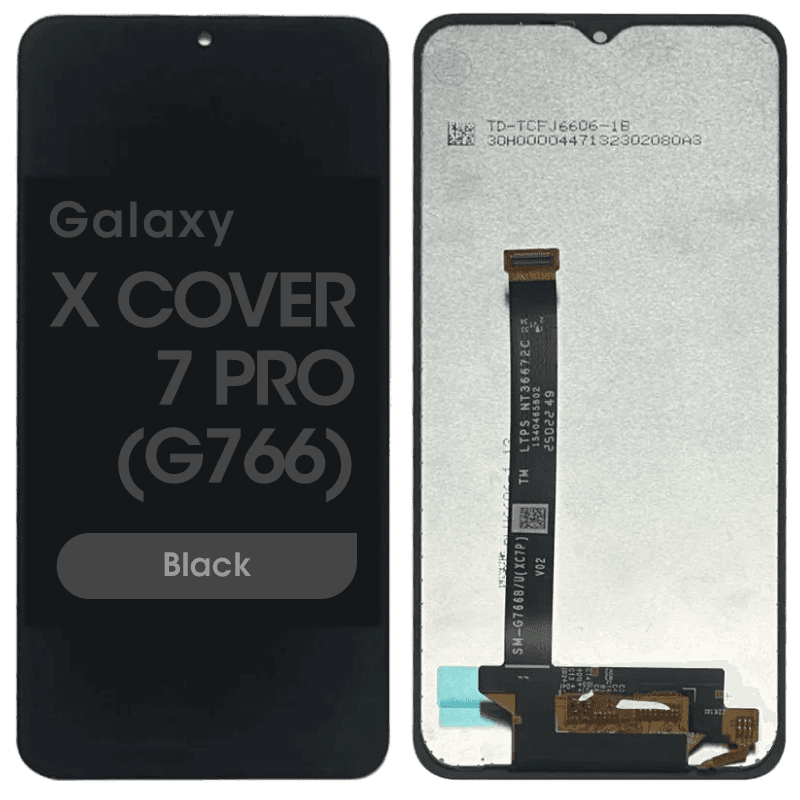 Refurbished - LCD Screen and Digitizer Assembly for Samsung Galaxy XCover7 Pro (G766) (No Frame) (Black)