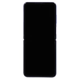 Service Pack - OLED Screen and Digitizer Assembly w/ Frame for Samsung Galaxy Z Flip 5G (1st Gen) (F707) (US / International Version) (Mirror Purple)