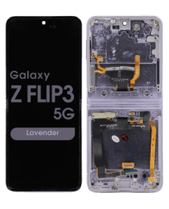 Refurbished - OLED Assembly w/ Digitizer for Samsung Galaxy Z Flip 3 5G (F711) (Lavender)