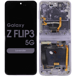 Refurbished - OLED Assembly w/ Digitizer for Samsung Galaxy Z Flip 3 5G (F711) (Lavender)