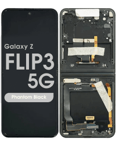 Refurbished - OLED Assembly w/ Digitizer for Samsung Galaxy Z Flip3 5G (F711) (Phantom Black)