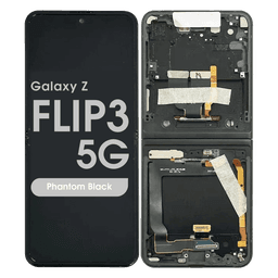 Refurbished - OLED Assembly w/ Digitizer for Samsung Galaxy Z Flip3 5G (F711) (Phantom Black)