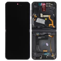 Service Pack - OLED Screen and Digitizer Assembly w/ Frame for Samsung Galaxy Z Flip 4 (F721) (US Version) (Graphite)