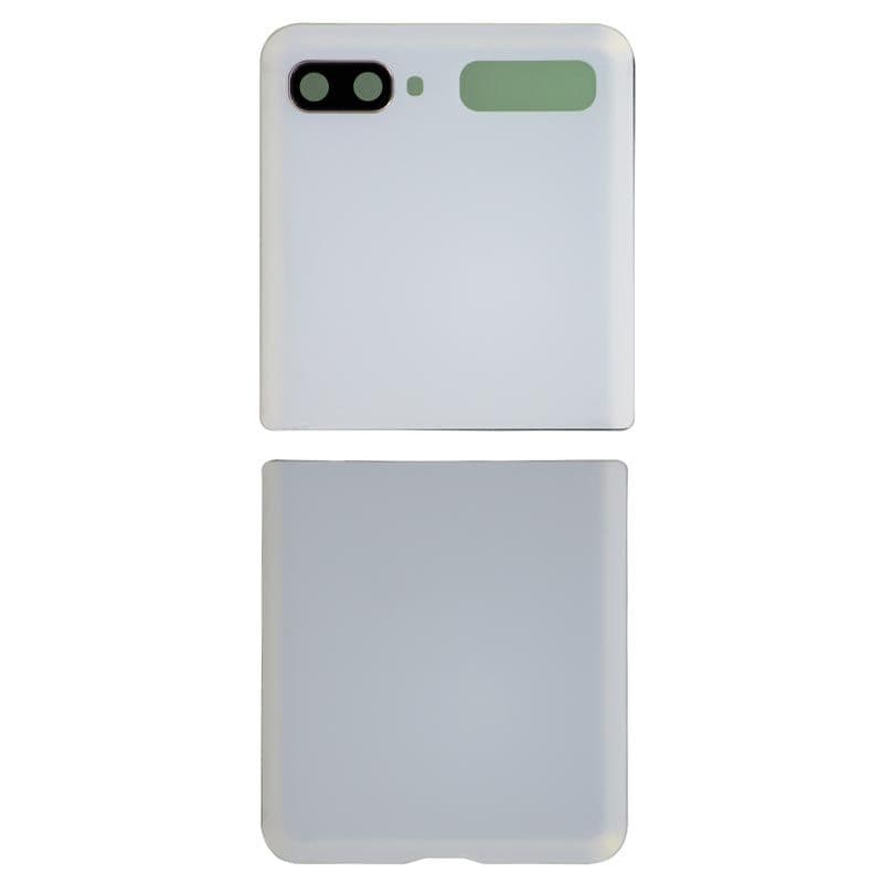 Back Cover w/ Adhesive / Camera Lens for Samsung Galaxy Z Flip 5G (1st Gen) (F707) (White)