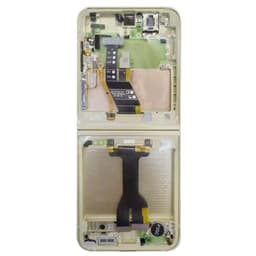OEM Pull - OLED Screen and Digitizer Assembly w/ Frame for Samsung Galaxy Z Flip 6 5G (F741) (Grade B Plus) (Yellow)