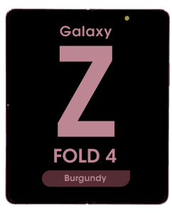 OEM Pull - OLED Screen and Digitizer Assembly w/ Frame for Samsung Galaxy Z Fold 4 (F936) (US / International) (Main Screen)(Grade B Plus) (Burgundy)