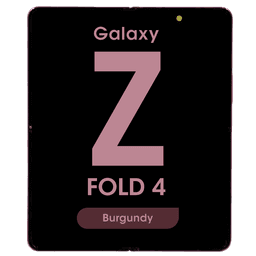 OEM Pull - OLED Screen and Digitizer Assembly w/ Frame for Samsung Galaxy Z Fold 4 (F936) (US / International) (Main Screen)(Grade B Plus) (Burgundy)