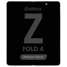 OEM Pull - OLED Screen and Digitizer Assembly w/ Frame for Samsung Galaxy Z Fold 4 (F936) (US / International Version) (Main Screen) (Grade B Plus) (Phantom Black) 