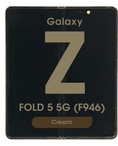 OEM Pull - OLED Screen and Digitizer Assembly w/ Frame for Samsung Galaxy Z Fold 5 5G (F946) (Grade C) (Cream)