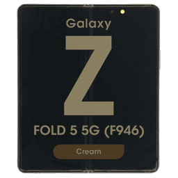 OEM Pull - OLED Screen and Digitizer Assembly w/ Frame for Samsung Galaxy Z Fold 5 5G (F946) (Grade C) (Cream)