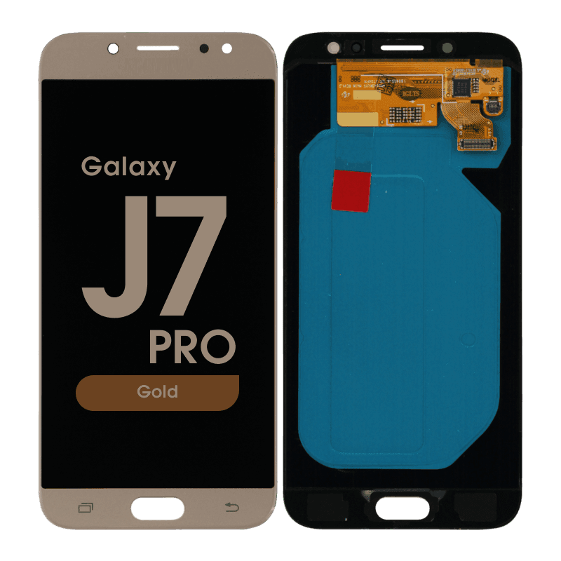 LCD Screen and Digitizer Assembly for Samsung Galaxy J7 Pro (J730) (No Frame) (Gold)