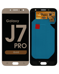 LCD Screen and Digitizer Assembly for Samsung Galaxy J7 Pro (J730) (No Frame) (Gold)