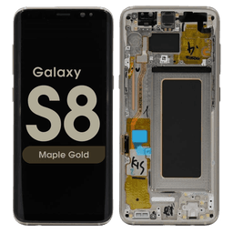Service Pack - OLED Screen and Digitizer Assembly w/ Frame for Samsung Galaxy S8 (G950) (Maple Gold)