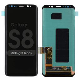 Refurbished - OLED Screen and Digitizer Assembly for Samsung Galaxy S8 (G950) (No Frame) (Midnight Black)
