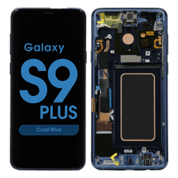 Service Pack - OLED Screen and Digitizer Assembly w/ Frame for Samsung Galaxy S9 Plus (G965) (Coral Blue)
