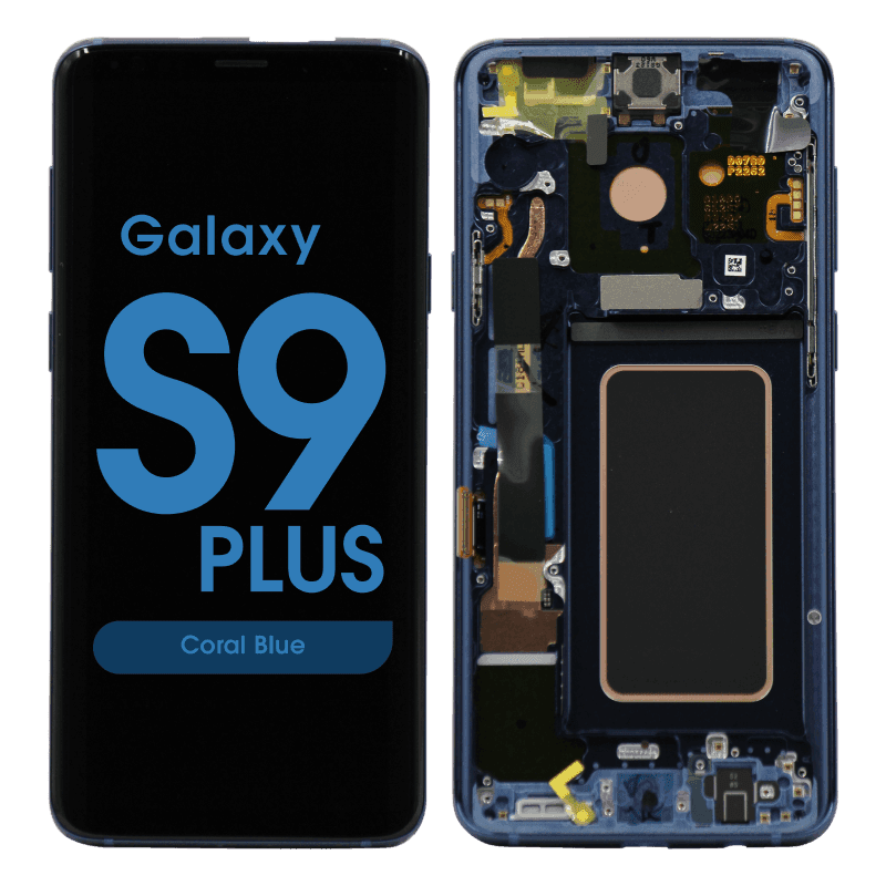Service Pack - OLED Screen and Digitizer Assembly w/ Frame for Samsung Galaxy S9 Plus (G965) (Coral Blue)