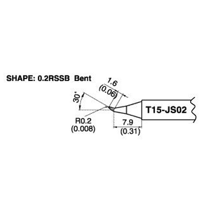 Hakko - T15-JS02 Bent Tip