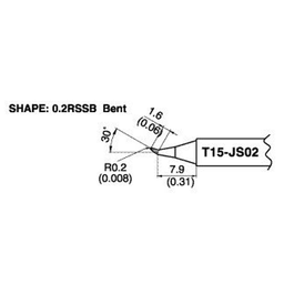 Hakko - T15-JS02 Bent Tip