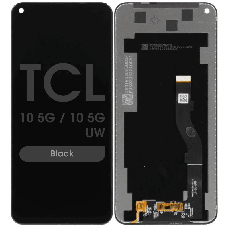 Refurbished - LCD Screen and Digitizer Assembly for TCL 10 5G / 10 5G UW (Black)