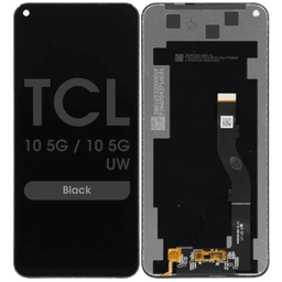 Refurbished - LCD Screen and Digitizer Assembly for TCL 10 5G / 10 5G UW (Black)