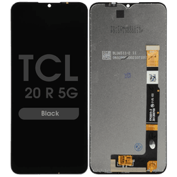 Refurbished - LCD Screen and Digitizer Assembly for TCL 20 R 5G (T767H) (No Frame) (Black) 