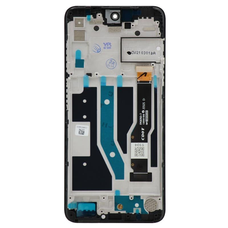 Refurbished - LCD Screen and Digitizer Assembly w/ Frame for TCL 20S (T773O) (Gray)
