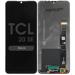 Refurbished - LCD Screen and Digitizer Assembly for TCL 20 SE (No Frame) (Black)