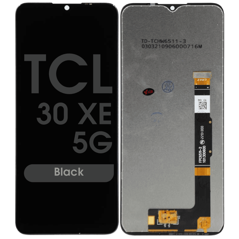 Refurbished - LCD and Digitizer Assembly for TCL 30 XE 5G (T767W) (No Frame) (Black)