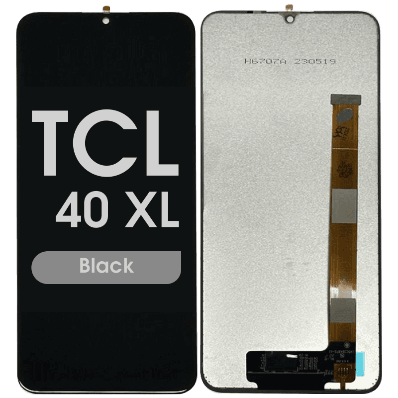 Refurbished - LCD and Screen Digitizer Assembly for TCL 40 XL (No Frame) (Black)