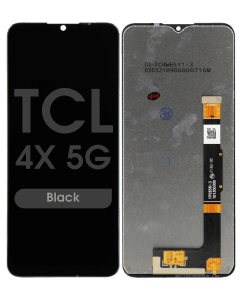 Refurbished - LCD and Digitizer Assembly for TCL 4x 5G (T601DL) (No Frame) (Black)