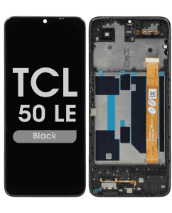 Refurbished - LCD and Screen Digitizer Assembly w/ Frame for TCL 50 LE (Black)