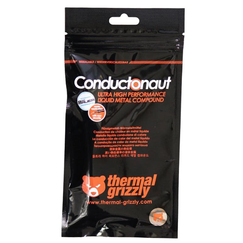 Thermal Grizzly Conductonaut Ultra-High Performance Liquid Metal Compound Thermal Paste (1g Tube)