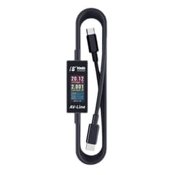 18 Kinds - AV-Line Pro Charging Data Detection AMP Meter (1.2m) (USB-C to C) 