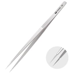 2UUL - 3D Hand Finish Straight Head Titanium Alloy Ultraprecise Curved Head Tweezers for Fingerprint Jump Line Wire Repair