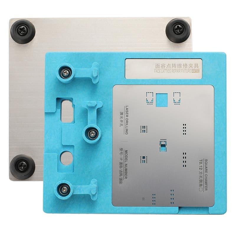 Face Dot Matrix Camera Fixture for iPhone X to iPhone 14 Pro Max Fixed Clamp w/ Stencil