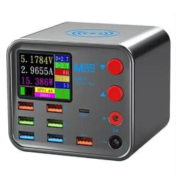 MaAnt -  Fast Charging Multifunctional USB Charger 8 Port Charger Hub w/ Wireless Charger Power Adapter