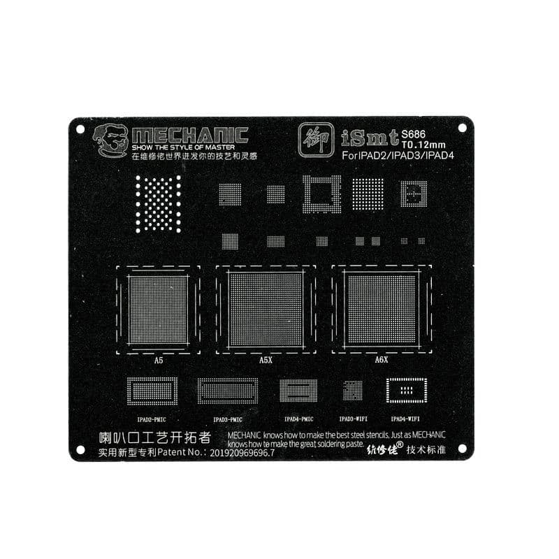 Mechanic - iSmt 14 Stencil for iPad 2 / 3 / 4
