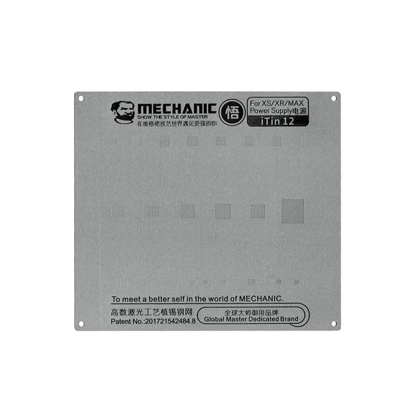 Mechanic - iTin 12 Stencil for iPhone XS / XS Max / XR (Power Supply)