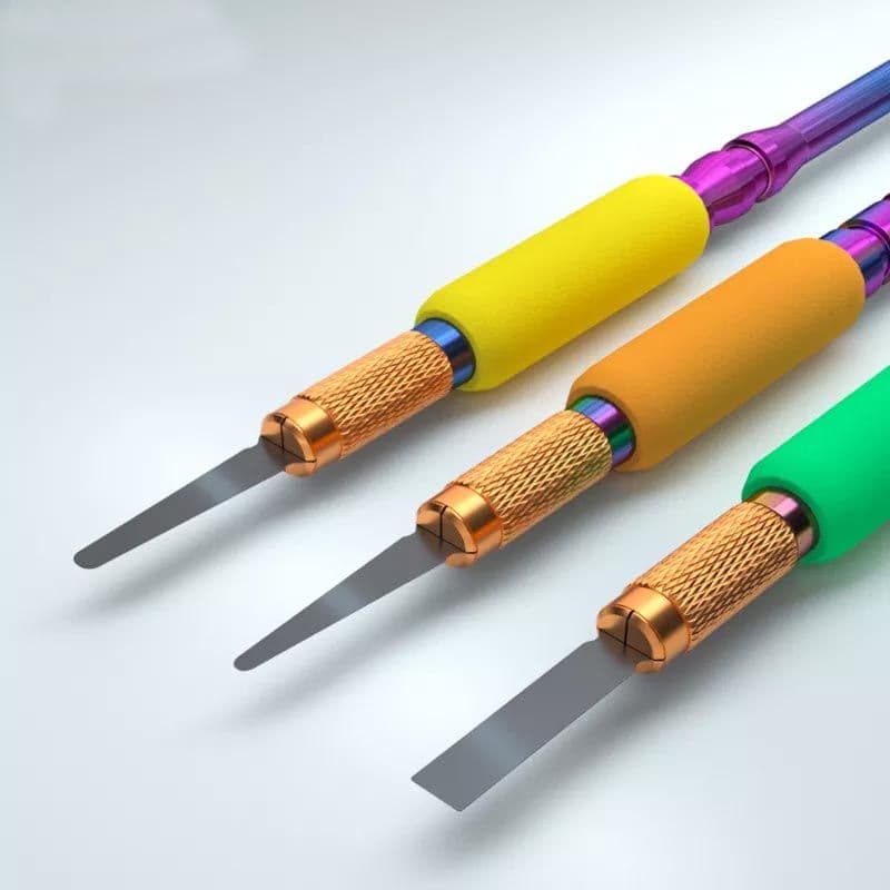 Mijing - MJ 3 in 1 Professional Phantom Knife to Remove Motherboard BGA Chip / Pry IC / CPU /  Glue Cleaner for Phones