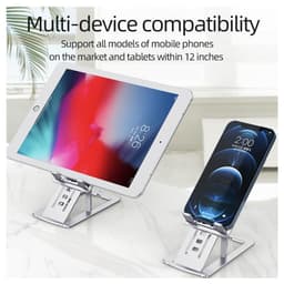 Ultra-Thin Adjustable Portable Phone / Tablet Stand